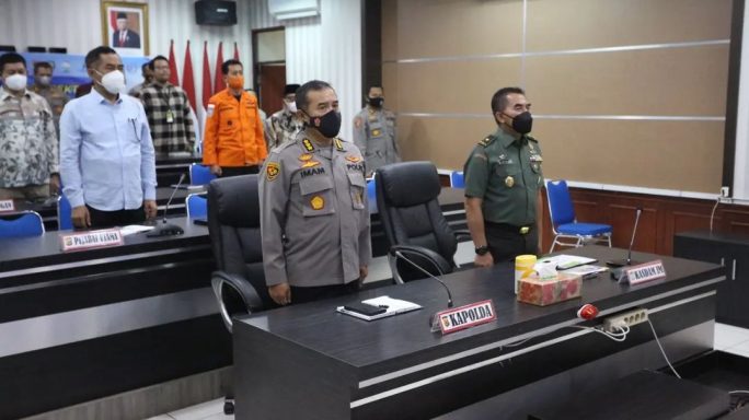 Kasdam IM Ikuti Rapat Koordinasi Lintas Sektoral dengan Kapolri