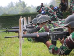 Jaga Keterampilan dan Militansi Prajurit, Kodim 0104/Atim Gelar Latihan Menembak Senjata Ringan