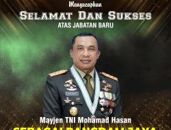 Mayjen TNI Mohamad Hasan mendapat amanah baru sebagai Pangdam Jaya