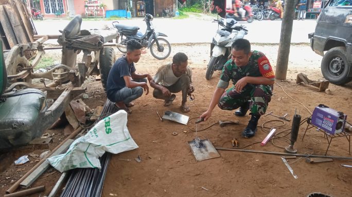 Melalui Komsos Babinsa Ramayadi Dampingi Dan Pendekatan Kepada UMKM Warga Binaan