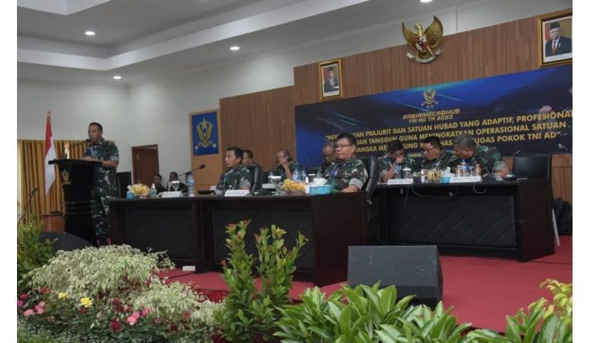 Kahubdam IM Laksanakan Paparan Sebagai Pemateri Dalam Rabiniscabhub TNI AD TA 2023
