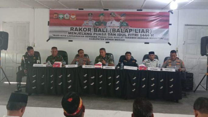 Kodim 0119/BM Bersama Dinas Terkait Gelar Rakor Balap Liar