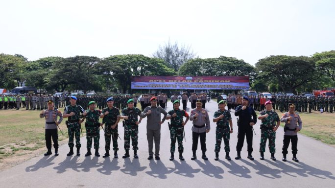 Pangdam IM Mayor Jenderal TNI Novi Helmy Prasetya, S.I.P, M.I.P pimpin Apel Gelar Pasukan Pengamanan VVIP di Lapangan Blang Padang Banda Aceh.