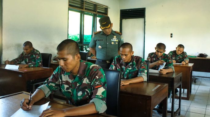 Danrindam IM tinjau langsung pelaksanaan ujian siswa Dikmata TNI AD Gel II (OV) TA 2022