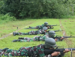 Tingkatkan Kemampuan Dasar Prajurit Kodim 0116/Nagan Raya Laksanakan Menembak Senapan
