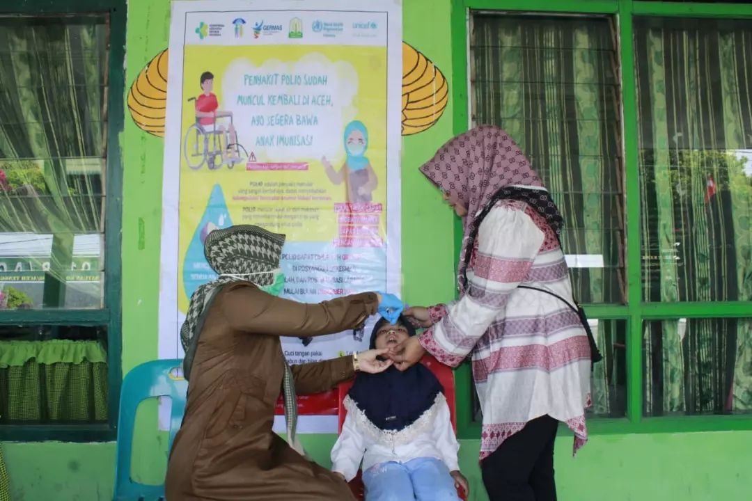 Persit KCK Cabang XXIII Dim Agara Gelar Imunisasi Polio Dosis II