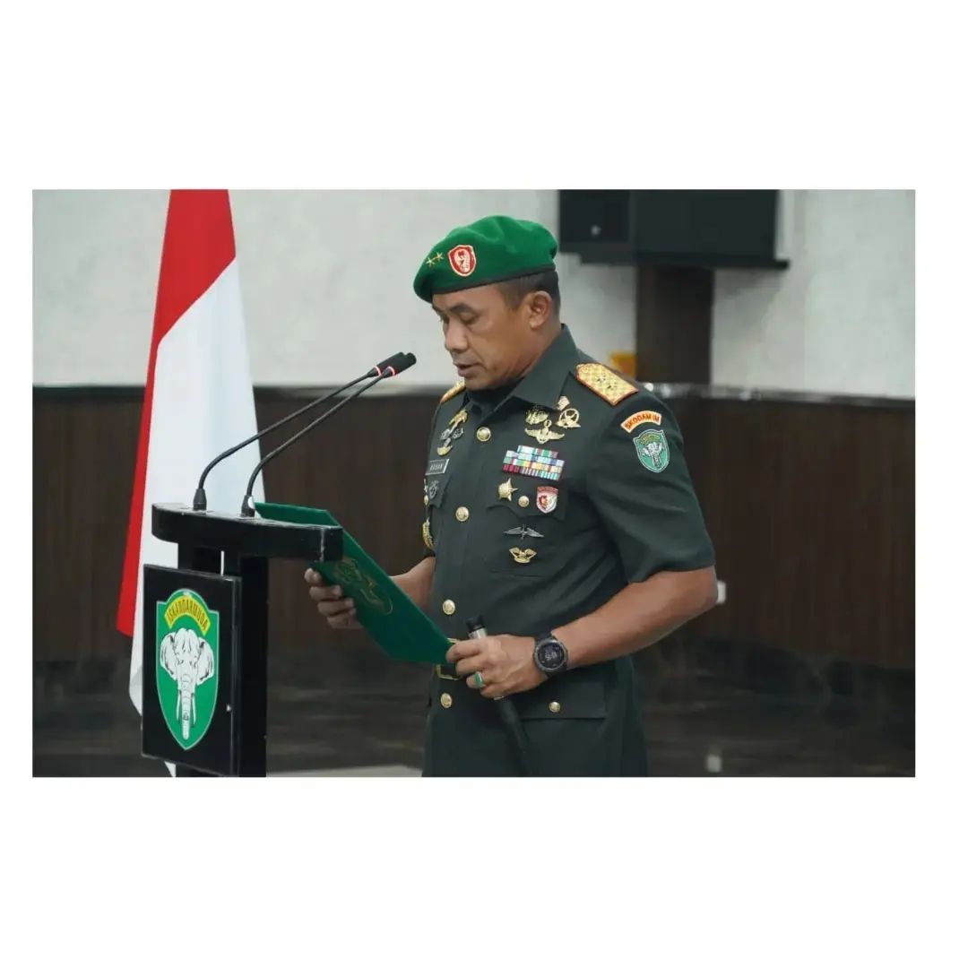Pangdam IM pimpin Sertijab Kapoksahli di Gedung Malahayati Makodam IM.