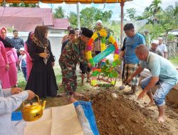 Hadiri Pemakaman Istri Anggota Yang Meninggal, Dandim 0103/Aut : Kami Turut Berdukacita