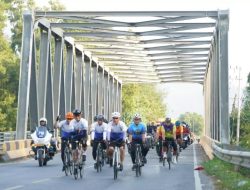 Kasdam IM gowes bersama dengan para Pamen Kodam IM.