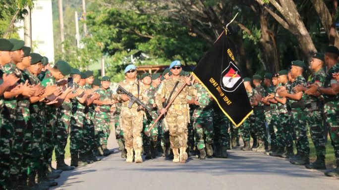 YONIF RAIDER 112/DJ SAMBUT PRAJURIT MISI PERDAMAIAN DARI LEBANON