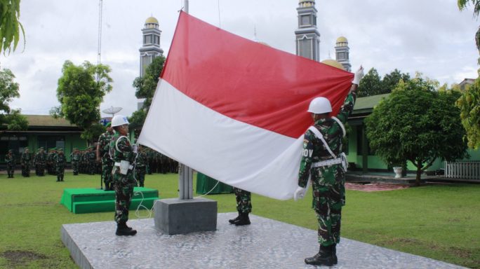 Kodim 0108/Agara Laksanakan Upacara Senin