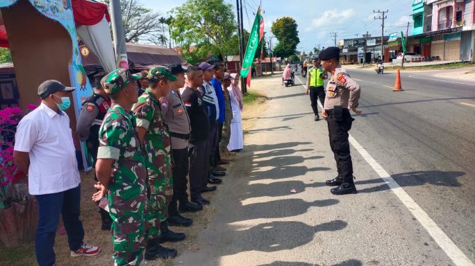 H+2 Hari Raya Idul Fitri, Serka Ridwan Syahputra Apel Pagi Bersama Satgas Pengamanan Di Pos Pam Mudik Lebaran