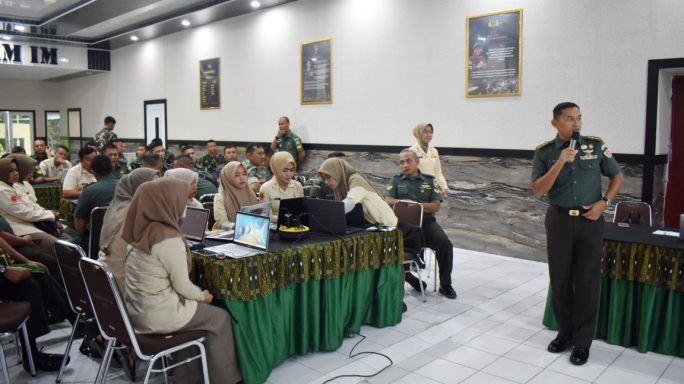 Kesdam Iskandar Muda Terima Tim Bimbingan Akreditasi Faskes TNI AD (FKTP)
