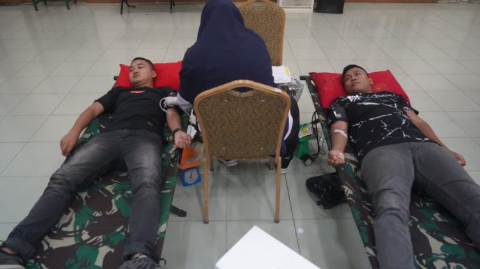 Kodam Iskandar Muda Gelar Donor Darah Dalam Rangka Siaga Idul Fitri 1444 M/2023 M.
