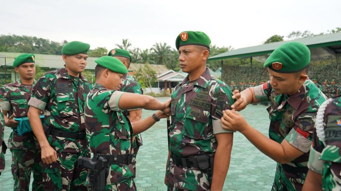 Dandim 0117/Aceh Tamiang, Pimpin Acara Tradisi Korps Raport Kenaikan Pangkat