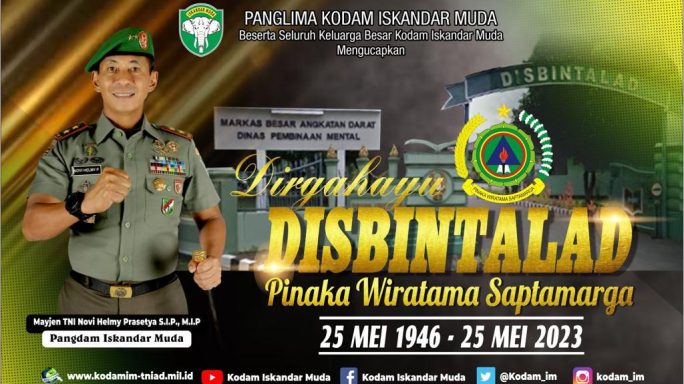 Dirgahayu Disbintalad TNI AD “Pinaka Wiratama Saptamarga”
