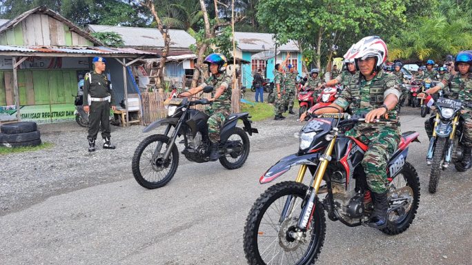Dandim 0105/Abar Dampingi Danrem 012/TU Napak Tilas “Konvoi Kendaraan Roda Dua” (Batu Putih – Mugo) Rangkaian HUT Korem Ke – 61 Tahun