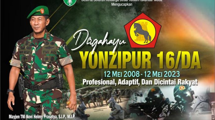 DIRGAHAYU YONZIPUR 16/DA 12 MEI 2008 – 12 MEI 2023