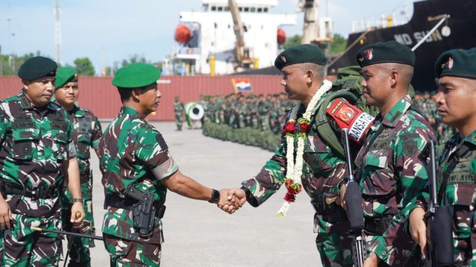 Prajurit Tanah Rencong, Satgas Yonif Raider Khusus 113/JS Kembali dari Tugas Operasi, disambut Pangdam IM dan Masyarakat Aceh.