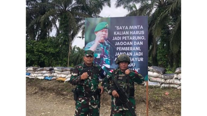 Danbrigif 25/Siwah Tinjau Langsung Latihan Persiapan Pratugas Satgas Pamtas Statis RI-PNG Yonif RK 111/Karma Bhakti