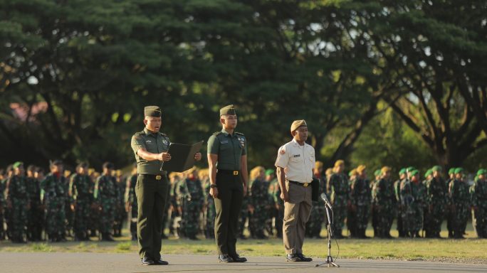 Kasdam IM pimpin Upacara Bendera Bulanan tanggal 17 Mei 2023 dilapangan Blang Padang Kota Banda Aceh.