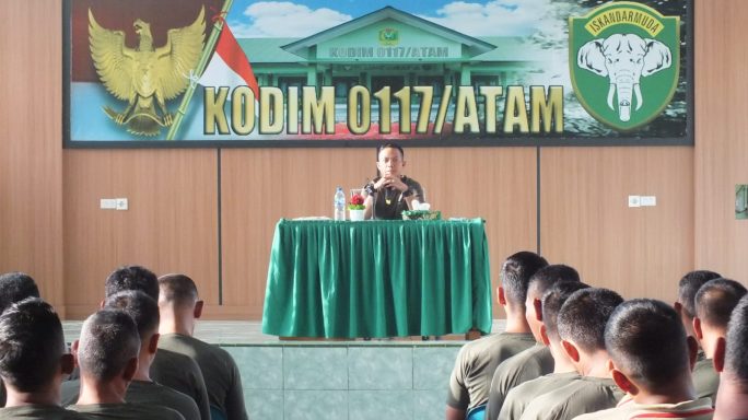 Berikan Jamdan, Ini Pesan Komandan kodim 0117/Aceh Tamiang Kepada Anggota