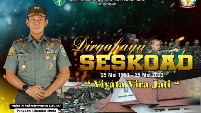 Dirgahayu SESKOAD ” Viyata Vira Jati”
