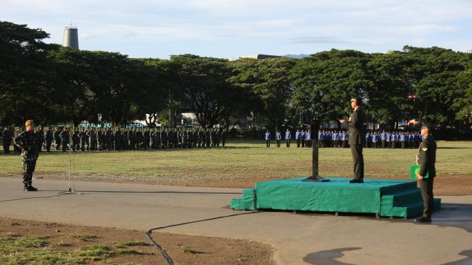 Pangdam IM pimpin Upacara Peringatan Hari Lahir Pancasila di lapangan Blang Padang Kota Banda Aceh.