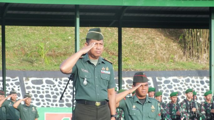 Pupuk Jiwa Nasionalisme, Kodim 0117/Aceh Tamiang Gelar Upacara Mingguan