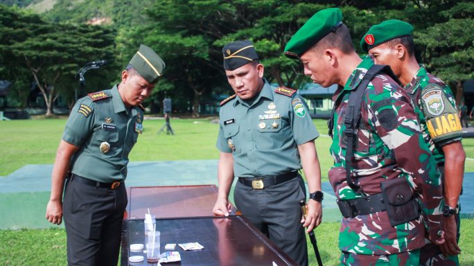 DETEKSI DINI, DANRINDAM IM MELAKSANAKAN SIDAK PENYALAHGUNAAN NARKOBA
