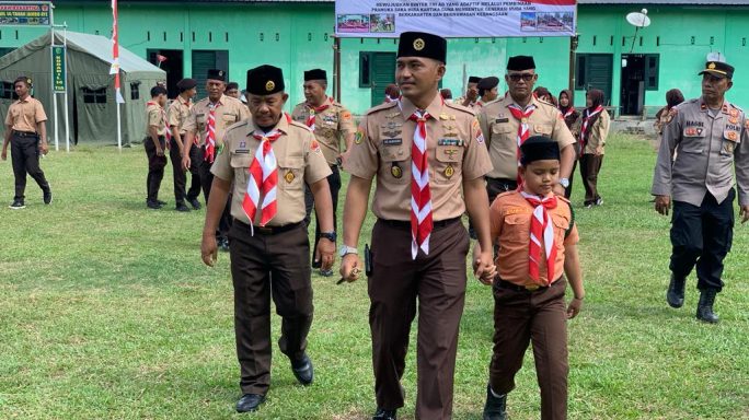 Letkol Inf Hendrasari Nurhono S.I.P., M.I.P., Pimpin Pembukaan Persami Saka Wira Kartika Ta.2023