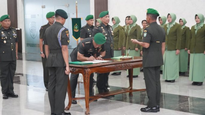 Pangdam IM Pimpin Sertijab Pejabat Kodam IM.