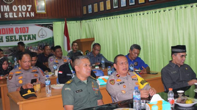 Kodim 0107/Aceh Selatan Bersama Forkopimda, Dan Awak Media Gelar Nobar Kasad Award 2023