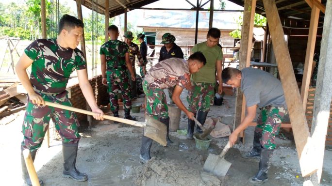 Satgas TMMD Reguler Ke -177 Kodim 0108/Agara Kebut Pembangunan RTLH