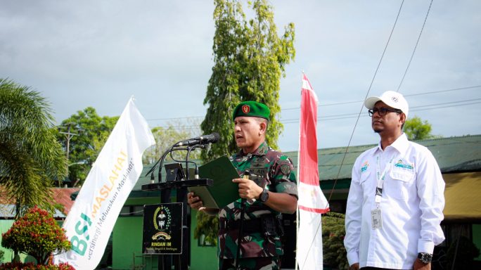 RINDAM ISKANDAR MUDA SELENGARAKAN PELATIHAN BELA NEGARA SAHABAT PELAJAR BSI MASLAHAT TA 2023