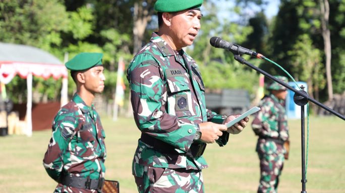 Kasdam IM mewakili Pangdam IM pimpin Upacara penutupan Operasi Teritorial TNI TA. 2023 di Kodim 0102/Pidie.