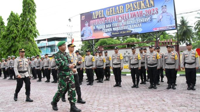Dandim 0104/Atim Ikuti Apel Gelar Pasukan Operasi Patuh Seulawah Tahun 2023