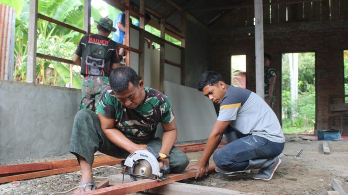 RTLH Sasaran Ke – 2 TMMD Reguler Ke-117 Kodim 0108/Agara Mulai Dikerjakan.