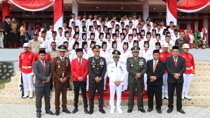 Dandim 0104/Atim Ikuti Upacara Peringatan Kemerdekaan RI Ke-78 di Aceh Timur