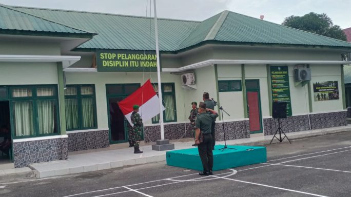 Warisi Semangat Perjuangan Kusuma Bangsa, Kodim 0105/Abar Laksanakan Upacara Bendera