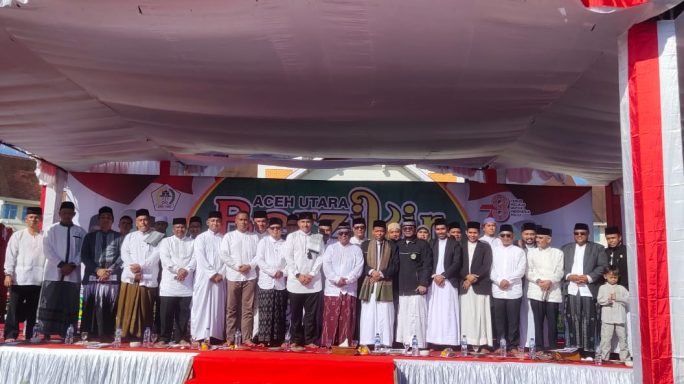 Dandim 0103/Aut Ikuti Zikir Solawat dan Do’a Bersama Dalam Rangka HUT ke 78 RI