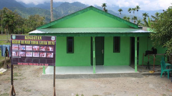 Pengerjaan RTLH Sasaran 1 TMMD Reguler Ke 117 Kodim 0108/Agara Sudah Mencapai 100 Persen