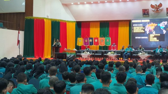 Pangdam IM Memberikan Kuliah Umum Materi Wawasan Kebangsaan kepada Mahasiswa USK.