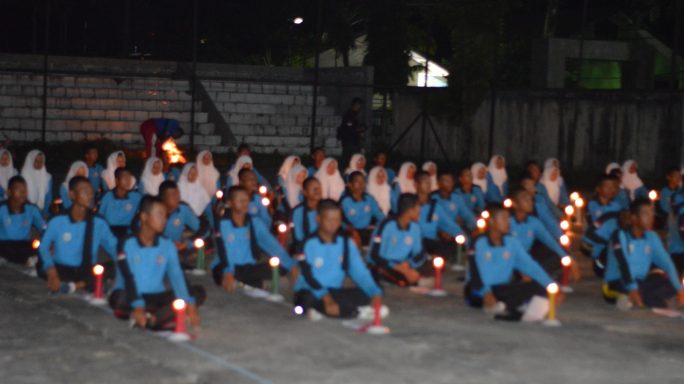 Paskibraka Aceh Tenggara Ikuti Malam Renungan Suci