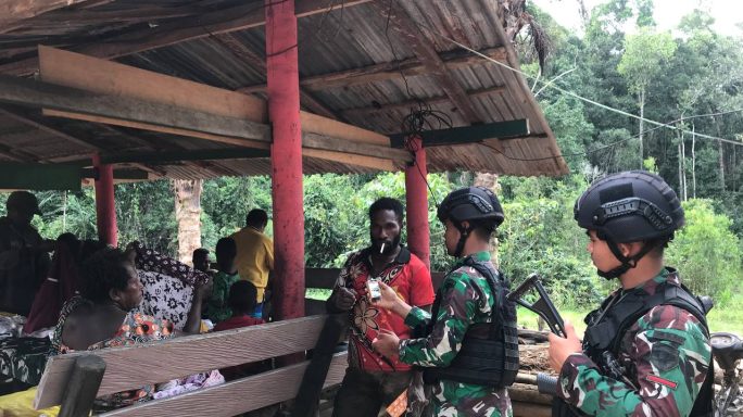 Komsos Sambil Agadubako Satgas Pamtas RI PNG Yonif RK 111/KB Perkuat Sinergitas Dengan Tokoh Pemuda Papua Selatan