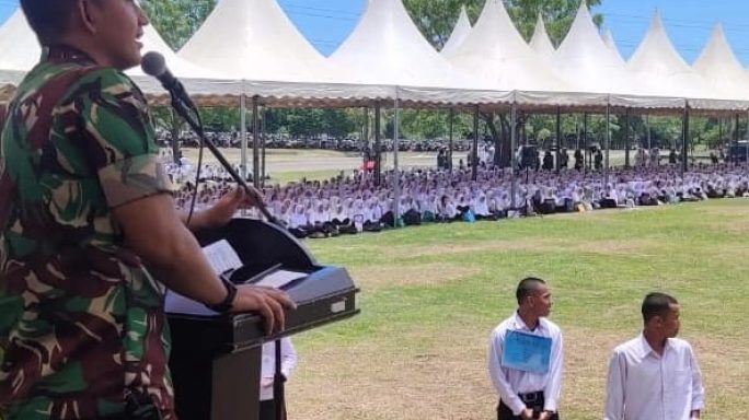 Dandim Berikan Materi Wawasan Kebangsaan pada Acara PKKMB Tahun 2023 Di Unimal