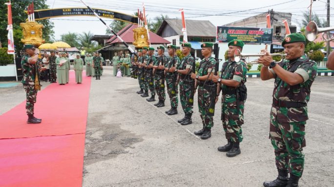 Pangdam IM dan Ibu Ketua Persit KCK Daerah Iskandar Muda melaksanakan Kunker ke Kodim 0107/Aceh Selatan.