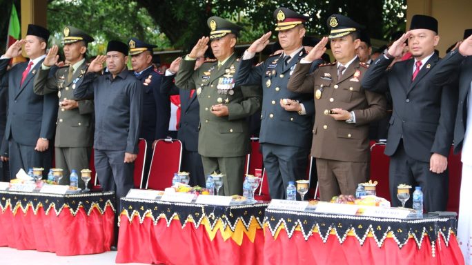 Forkopimda Aceh Barat Hadiri Upacara Kemerdekaan RI Yang Ke – 78 Tahun Di Lapangan Teuku Umar, Ini Kata Dandim 0105/Abar