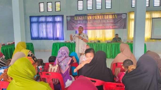 Satgas TMMD Ke – 117 Laksanakan Sosialisasi Tanggap Bencana Kepada Warga Masyarakat