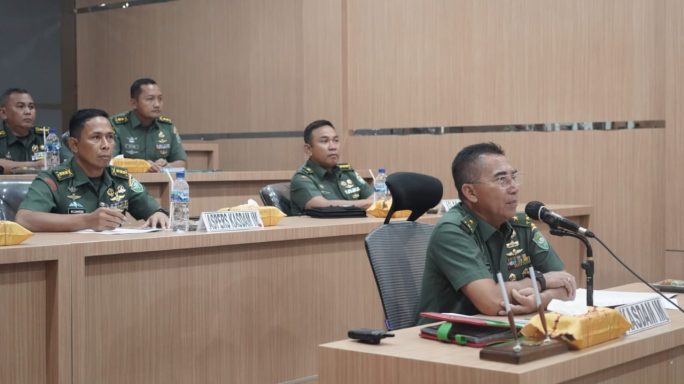 Kasdam IM Pimpin Rapat ETWP Perumahan Non Dinas Bagi Prajurit Bintara dan Tamtama Masa Dinas 0 S/D 10 tahun.